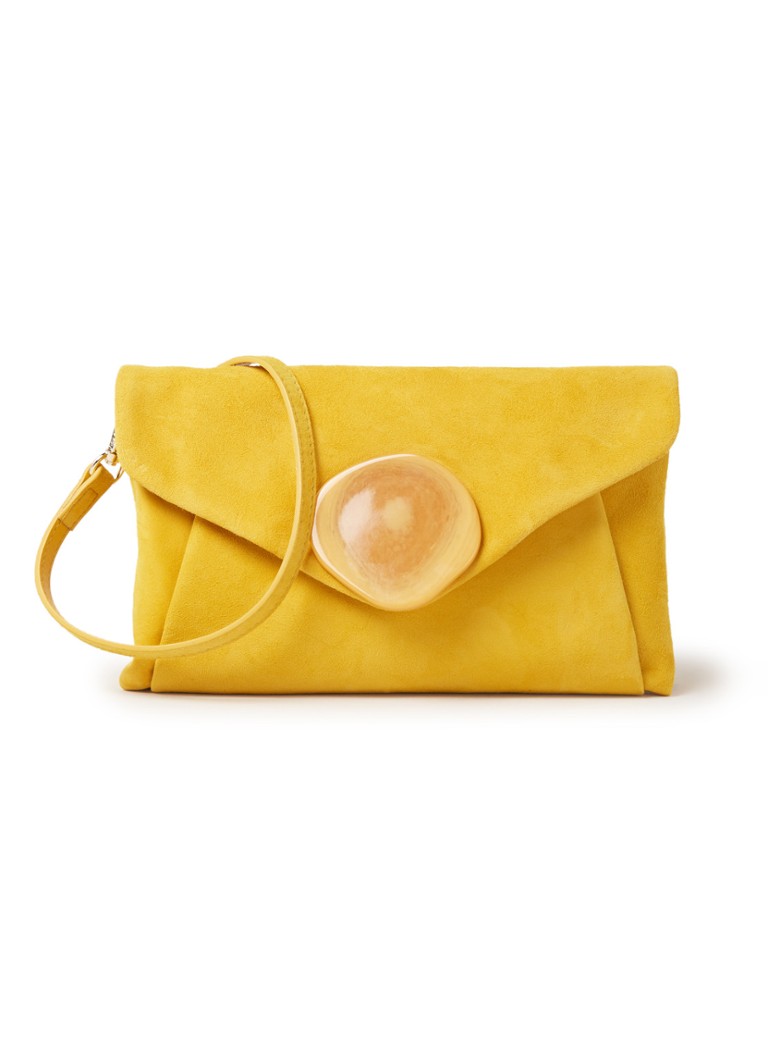 lk bennett gold clutch