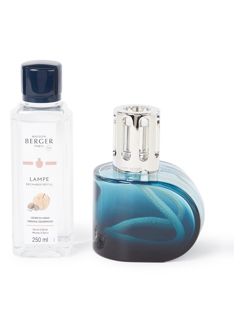 lampe berger alliance verte geurbrander met navulling virginia cedarwood 250 ml blauw de bijenkorf