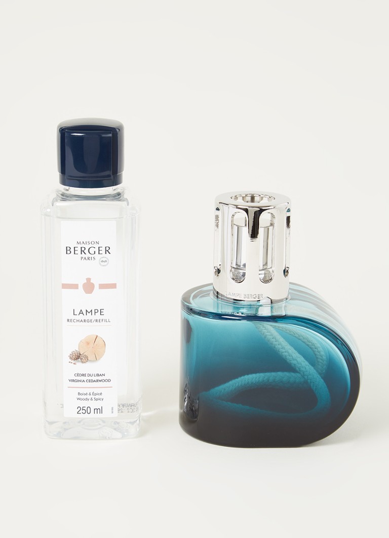 lampe berger alliance verte geurbrander met navulling virginia cedarwood 250 ml blauw de bijenkorf