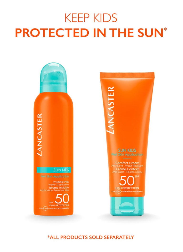 Soedan Doe een poging gips Lancaster Sun Kids Wed Skin Application Comfort Cream SPF50 - zonnebrand  kids • de Bijenkorf