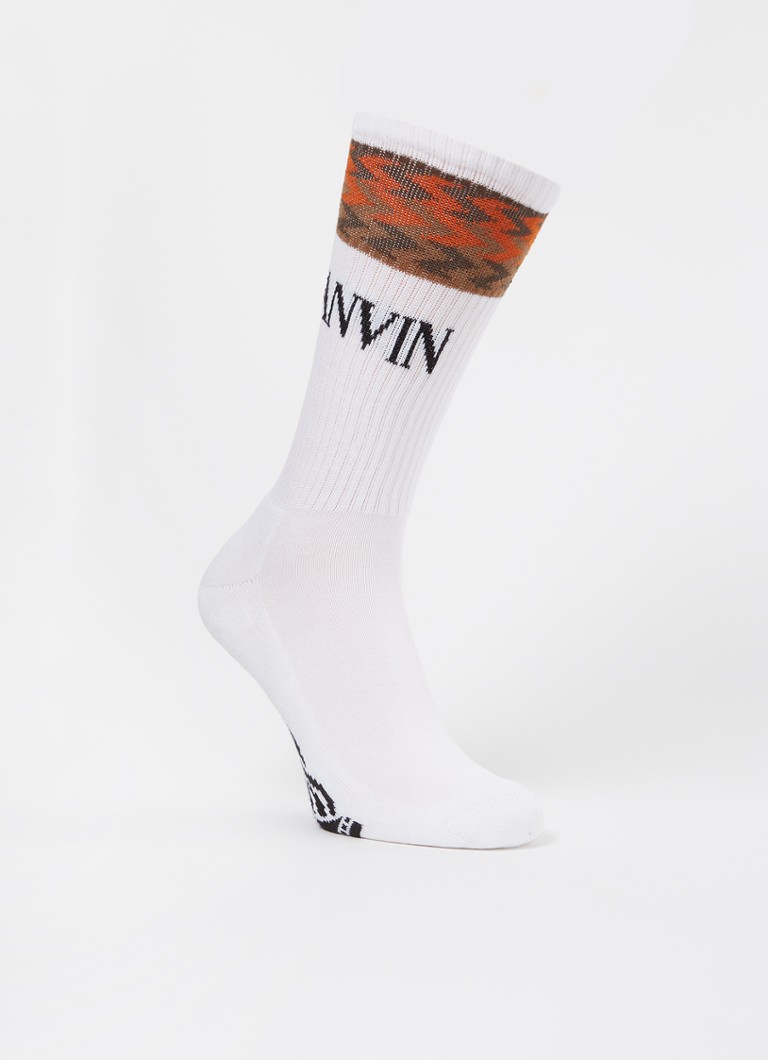 Lanvin - Salchs sokken met print - Wit