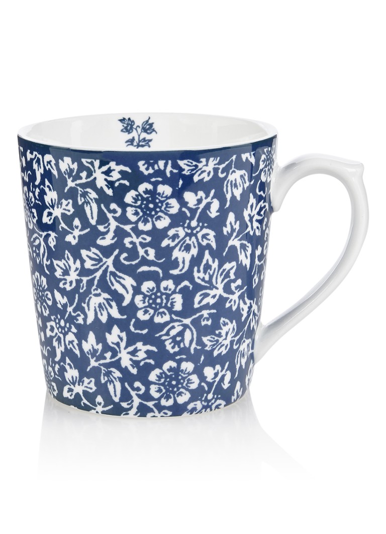 Laura Ashley Sweet Alyssum mok 32 cl • Donkerblauw • de Bijenkorf
