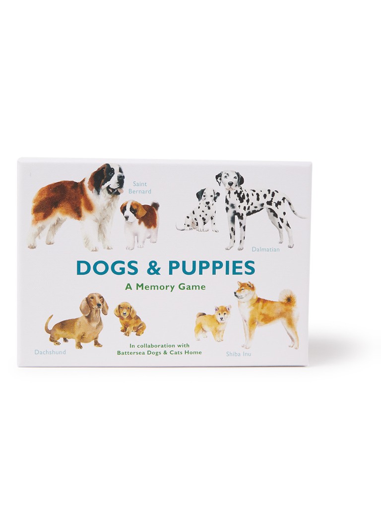 Laurence King - Dogs & Puppies memoryspel - Wit