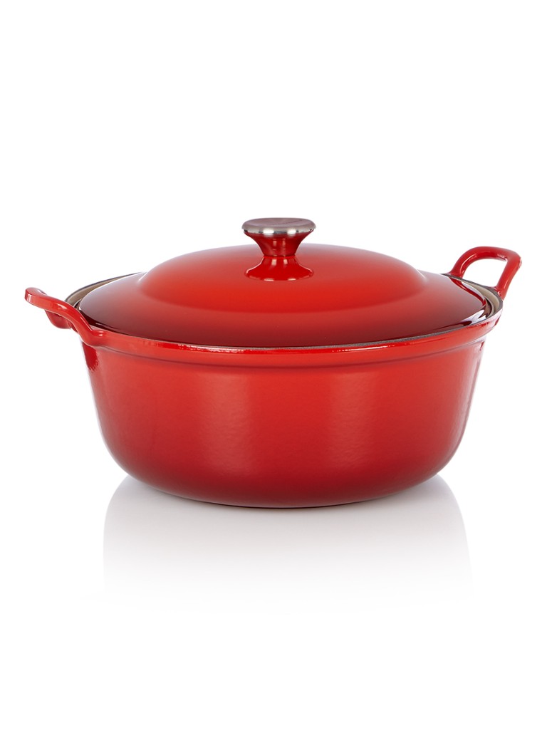 Slink Meerdere schaduw Le Creuset Faitout braadpan Ø32 cm • Kersenrood • de Bijenkorf