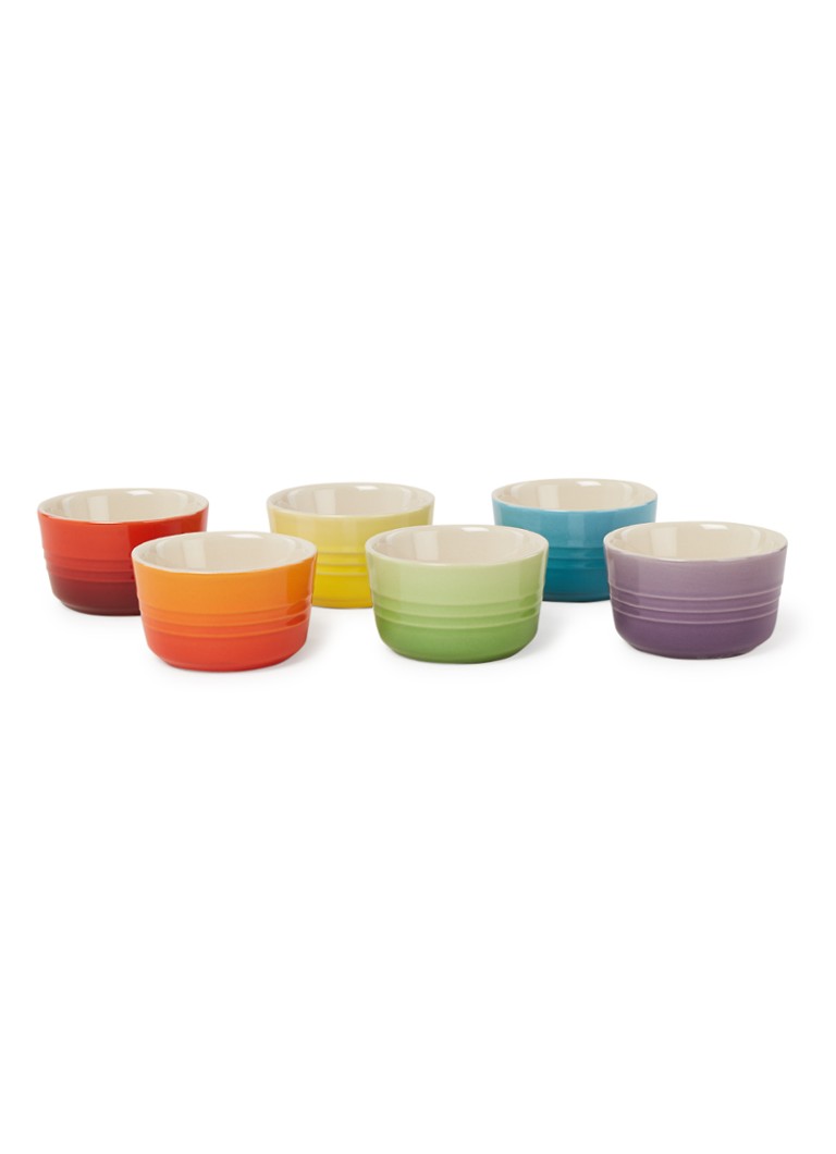 Le Creuset Ramekin ovenschaal 7,5 cm set van 6 • Multicolor • de Bijenkorf