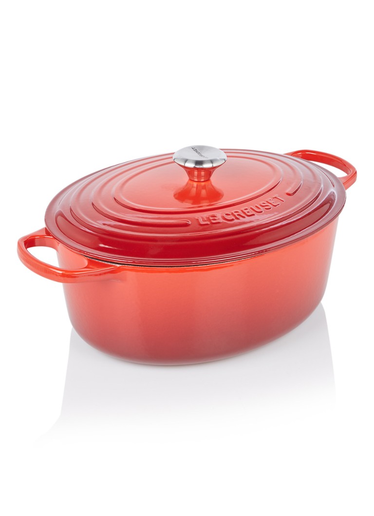 Le Creuset Signature Braadpan ovaal 33 cm • Rood • de Bijenkorf