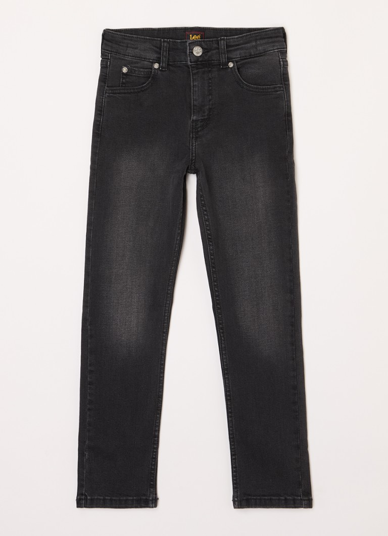 LEE - Luke slim fit jeans met gekleurde wassing - Donkergrijs