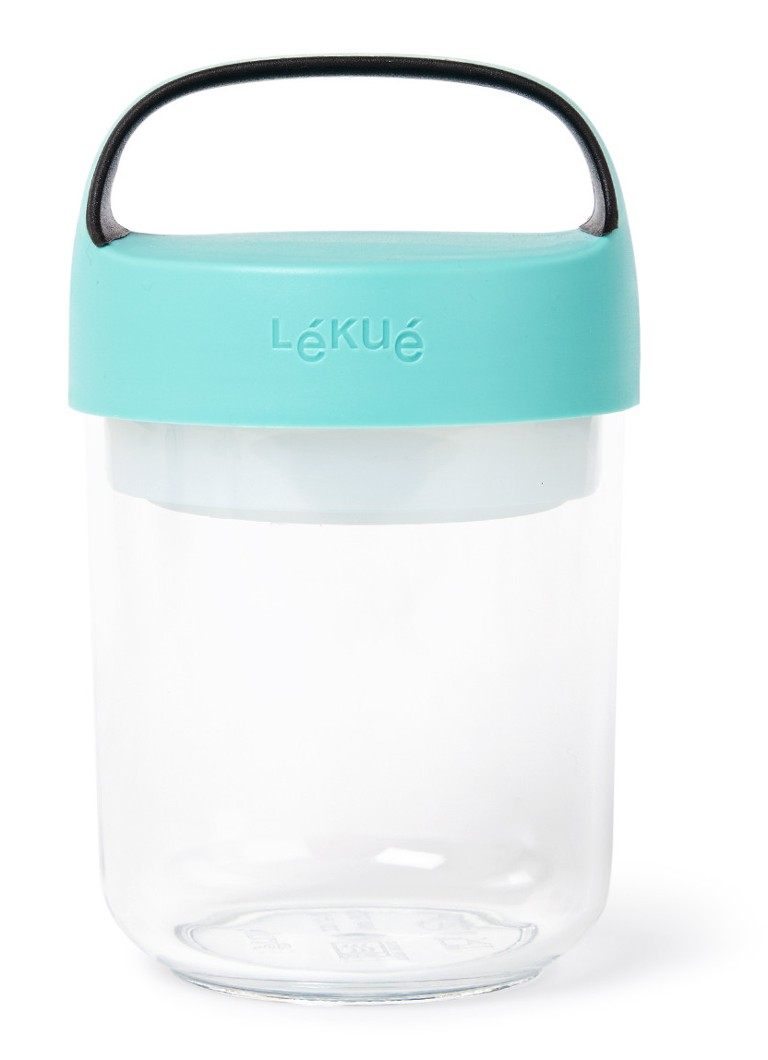 Lekue - Jar To Go beker 40 cl - Turquoise