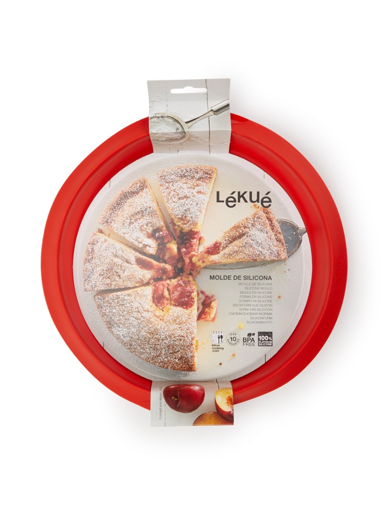 Lékué - Siliconen cakevorm 26 cm - Rood