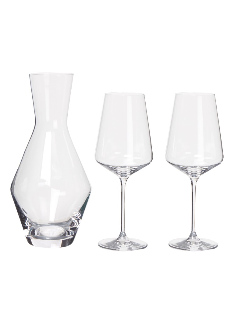 Leonardo - Puccini karafset met glas 3-delig 10 cl  - Transparant