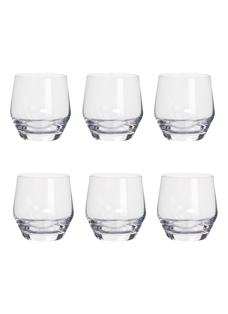 zone door elkaar haspelen Ambtenaren Leonardo Puccini whiskyglas 31 cl set van 6 • Transparant • de Bijenkorf