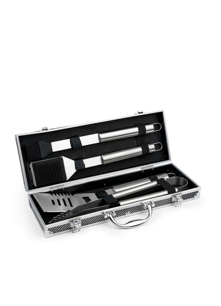 Leopold Vienna - Barbecue set van 4 - Zilver
