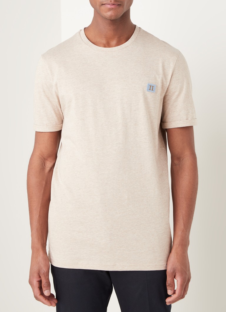 Les Deux - Piece T-shirt met logo - Zand