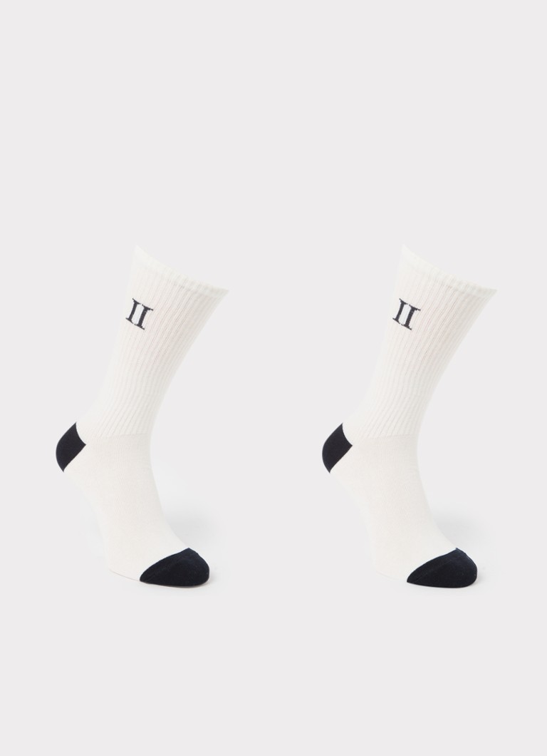 Les Deux - William sokken in biologische katoenblend in 2-pack - Creme