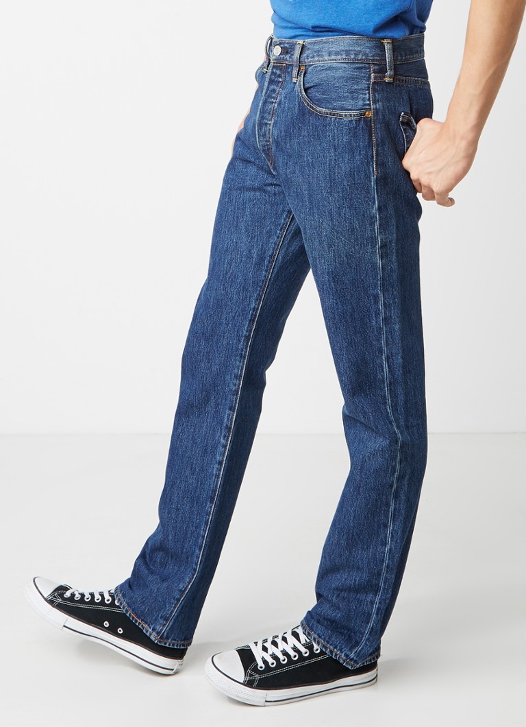 De Bijenkorf Heren Kleding Broeken & Jeans Jeans Straight Jeans Maine3 straight leg jeans met stretch 