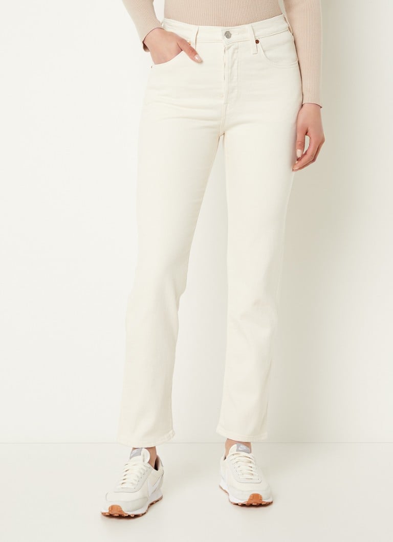Zeeslak sympathie breken Levi's 501 high waist straight leg cropped jeans met gekleurde wassing • Creme • de Bijenkorf Zeeslak sympathie breken Levi's 501 high waist straight leg cropped jeans met gekleurde wassing • Creme • de Bijenkorf