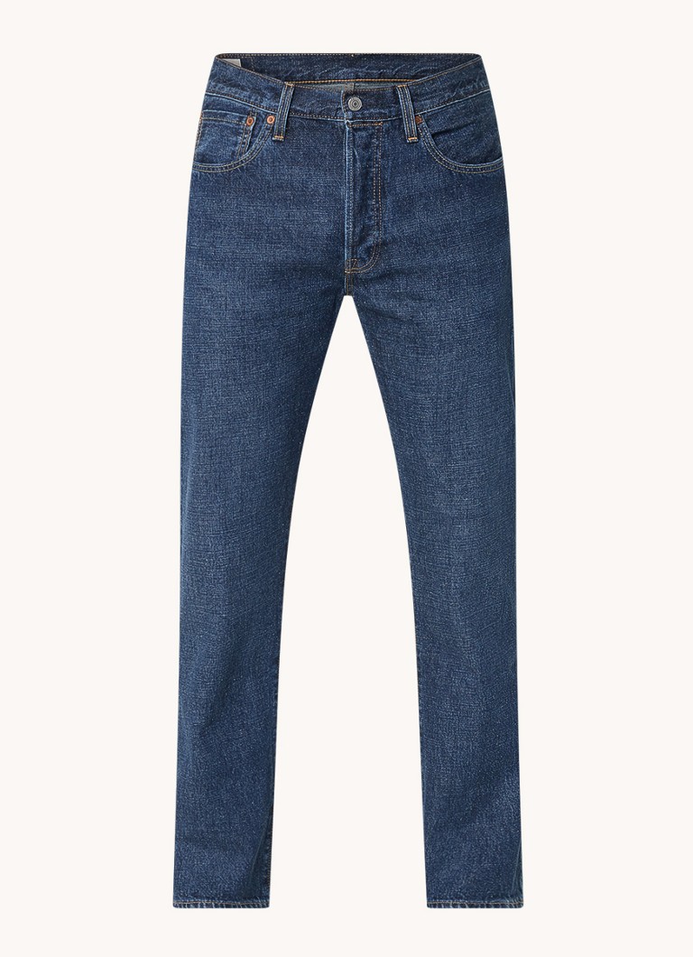 501 ORIGINAL Z0908 straight fit jeans met medium wassing De Bijenkorf Heren Kleding Broeken & Jeans Jeans Straight Jeans 