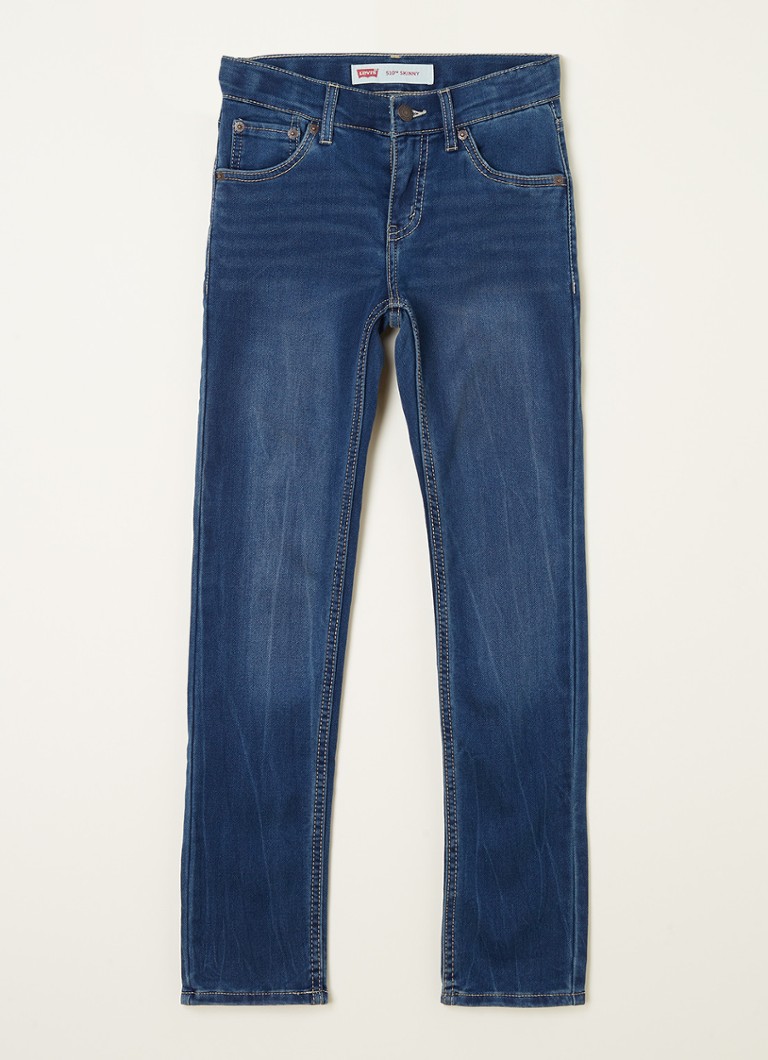 Levi's - 510 skinny jeans met stretch - Indigo