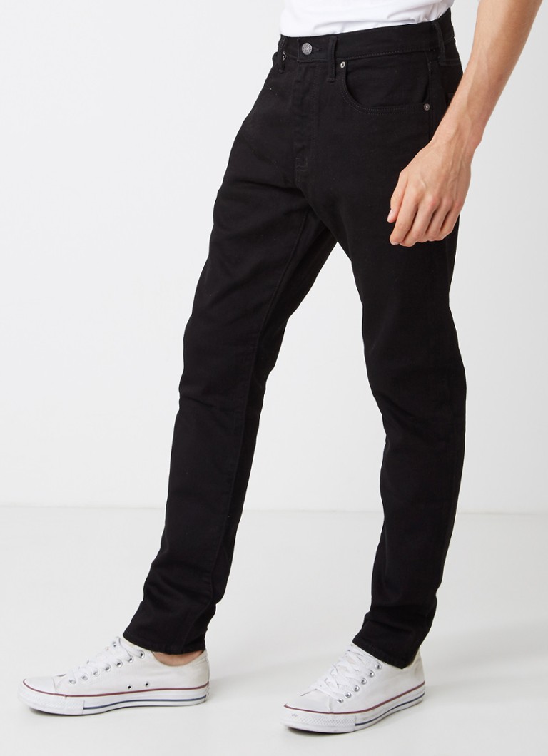Levi's 512 high rise tapered jeans • Zwart • de Bijenkorf