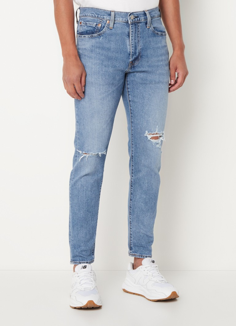 Levi's 512 slim fit jeans in lyocellblend met ripped details • Indigo ...