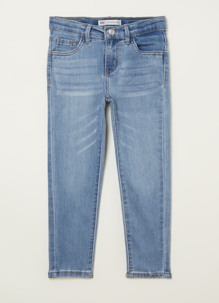 Levi's - 710 Super skinny jeans met stretch - Indigo