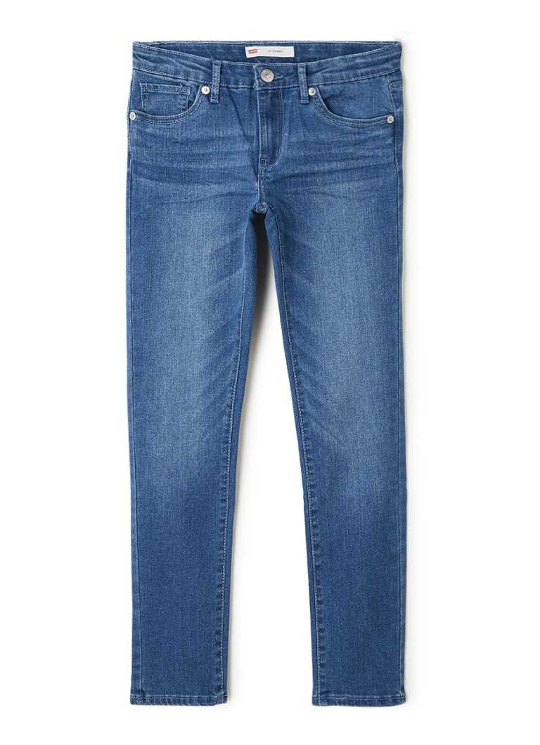 Levi's - 711 skinny jeans met stretch - Indigo