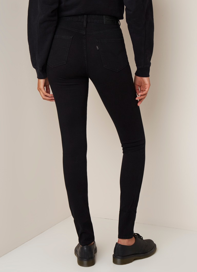 Levi's 721 High waist skinny jeans met stretch • Zwart de Bijenkorf