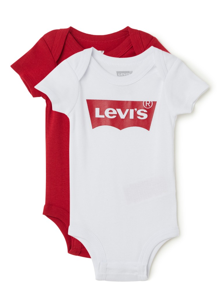 Productief gek geworden werper Levi's Babyset met logoprint in giftbox • Rood • de Bijenkorf