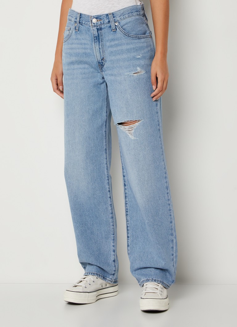 Levi's Baggy Dad high waist loose fit jeans in lyocellblend met ripped