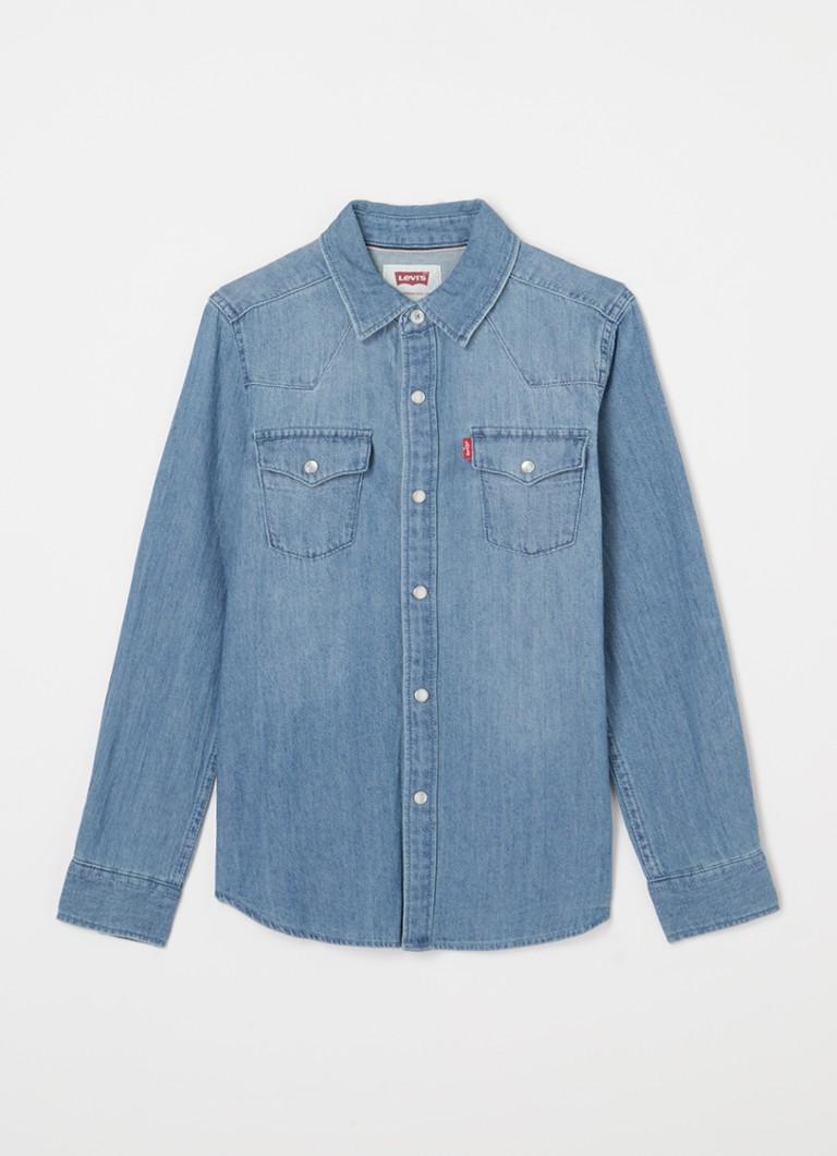 Levi's - Barstow Western overhemd van denim - Indigo