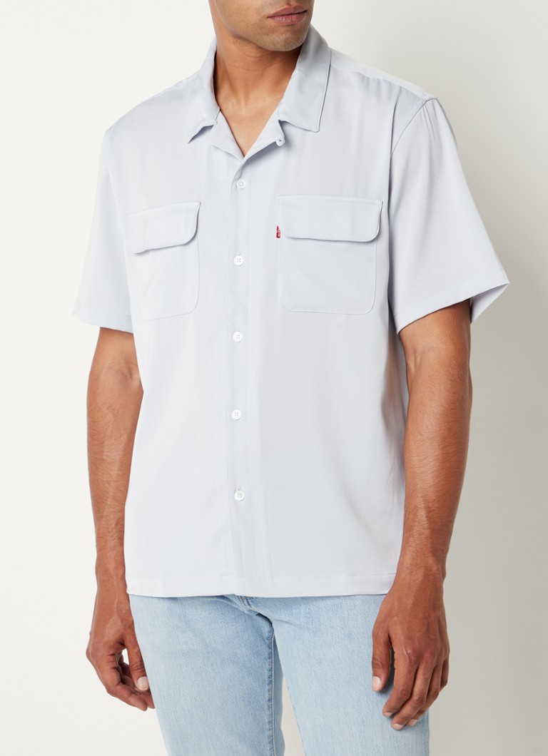 Levi's - Comfort fit overhemd met borstzakken en stretch  - Lichtpaars