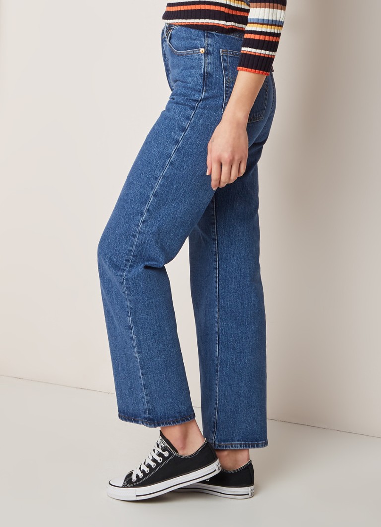 Levi s Georgie High Waist Straight Leg Cropped Jeans Indigo De Bijenkorf levi-s-georgie-high-waist-straight-leg-cropped-jeans-indigo-de-bijenkorf