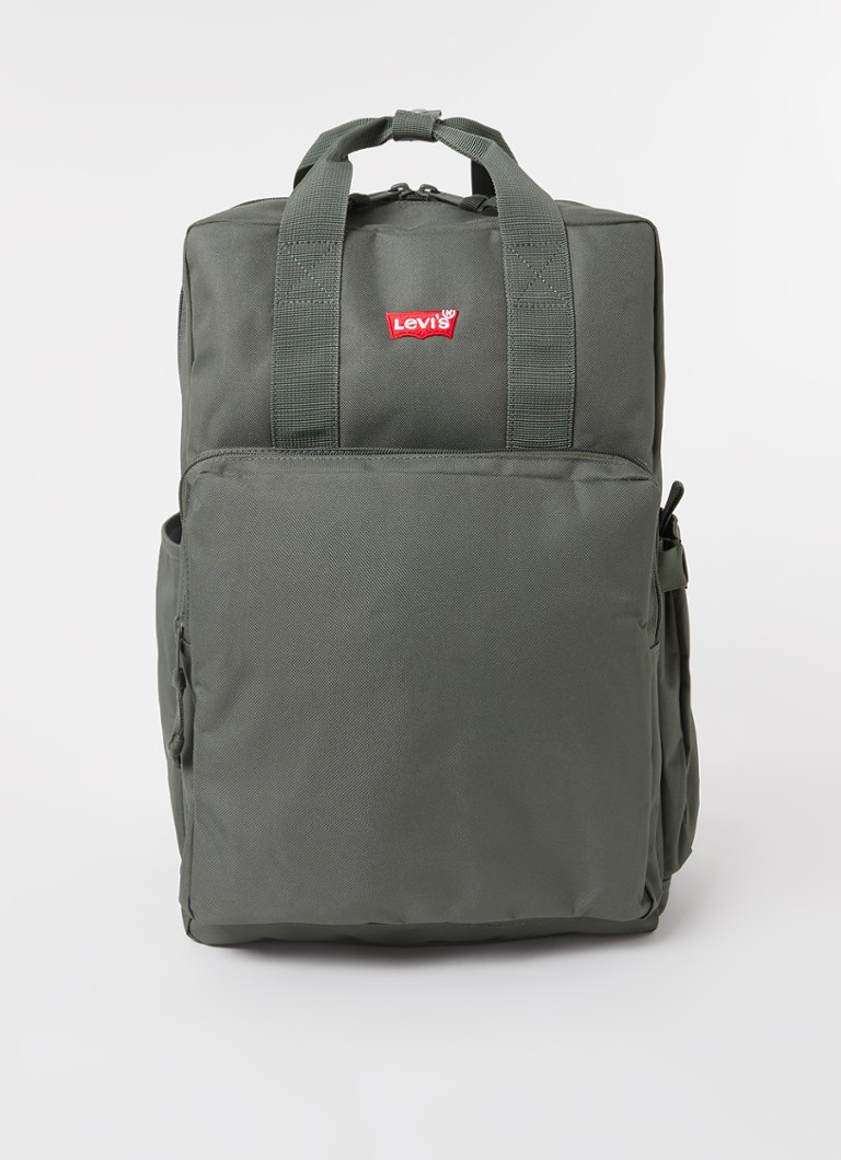 Levi's LPack Large rugzak met 14 inch laptopvak • Bronsgroen • de