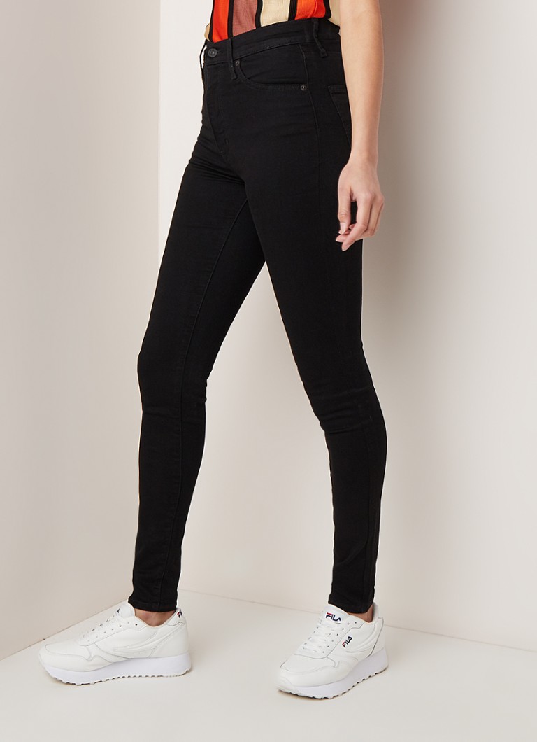 vertrouwen Doorlaatbaarheid grind Levi's Levi's Mile high waist skinny jeans met stretch • Zwart • de  Bijenkorf