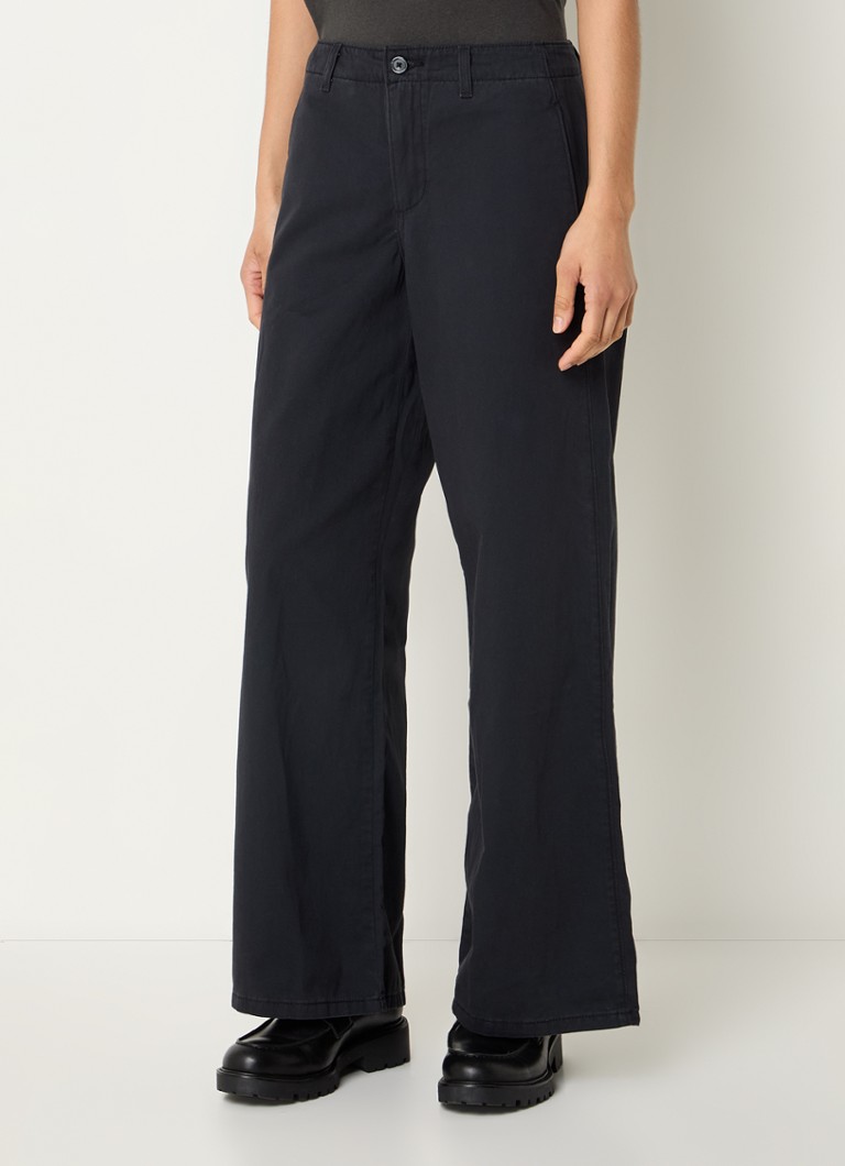 Levi's - Mid waist loose fit chino met steekzakken - Zwart