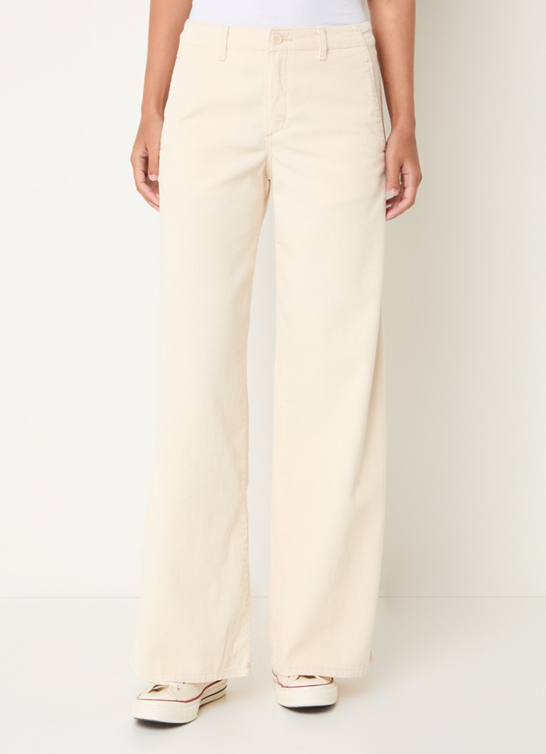 Levi's - Mid waist straight fit chino van corduroy - Creme