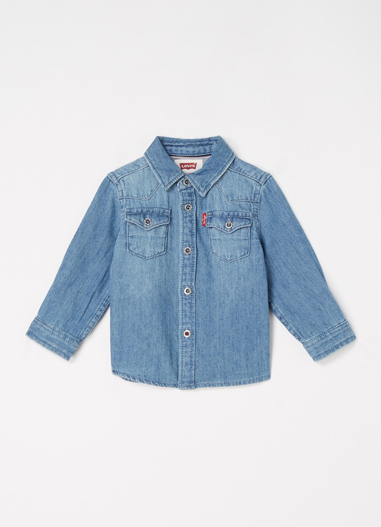 Levi's - Overhemd van denim met borstzakken - Indigo