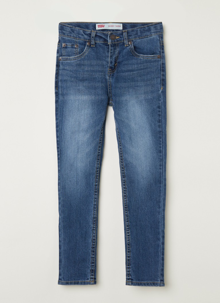 Levi's - Skinny tapered fit jeans met stretch - Jeans