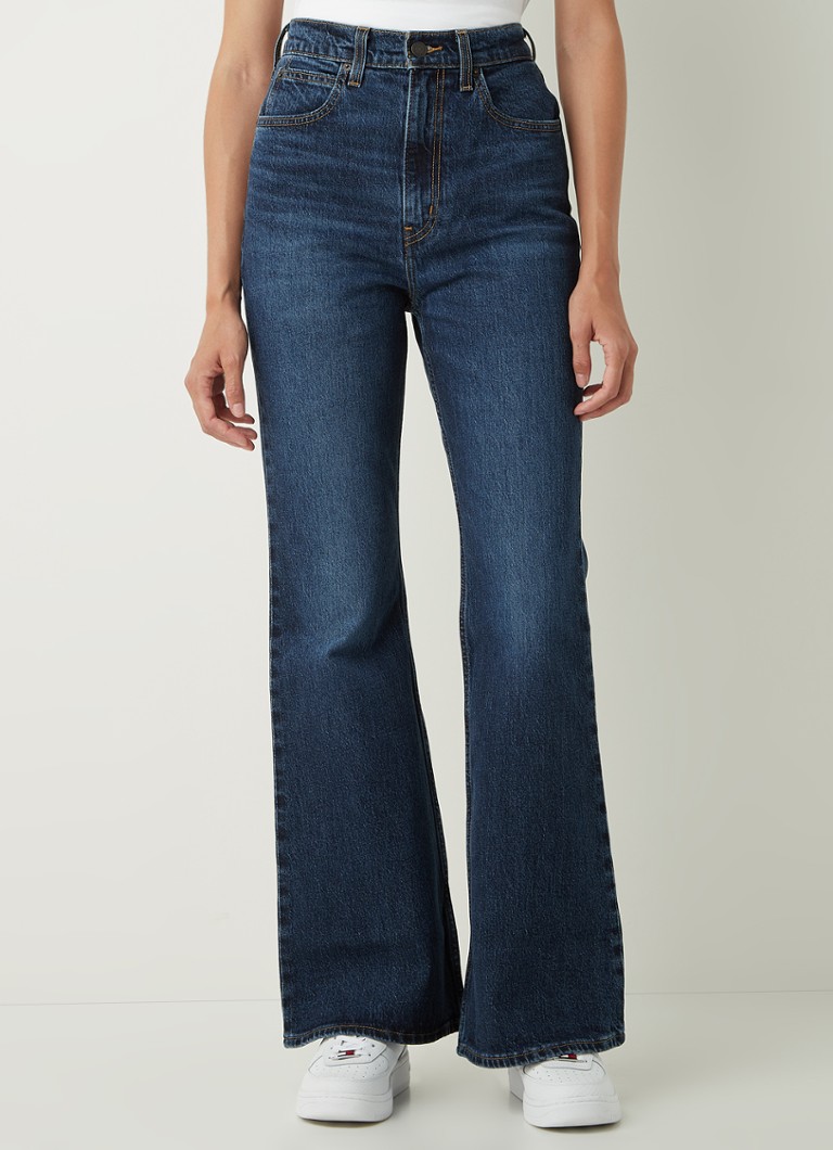 Levis Sonoma Train High Waist Flared Fit Jeans Met Donkere Wassing • Indigo • De Bijenkorf