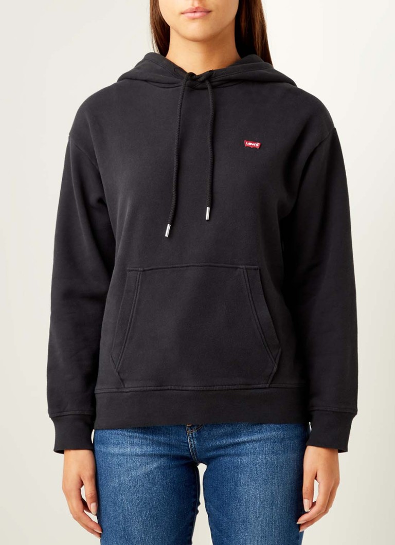 Levi's - Standard hoodie met logo - Zwart