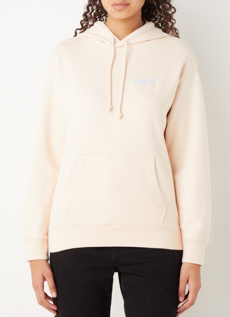 Levi's - Standard hoodie met logo - Zalmroze