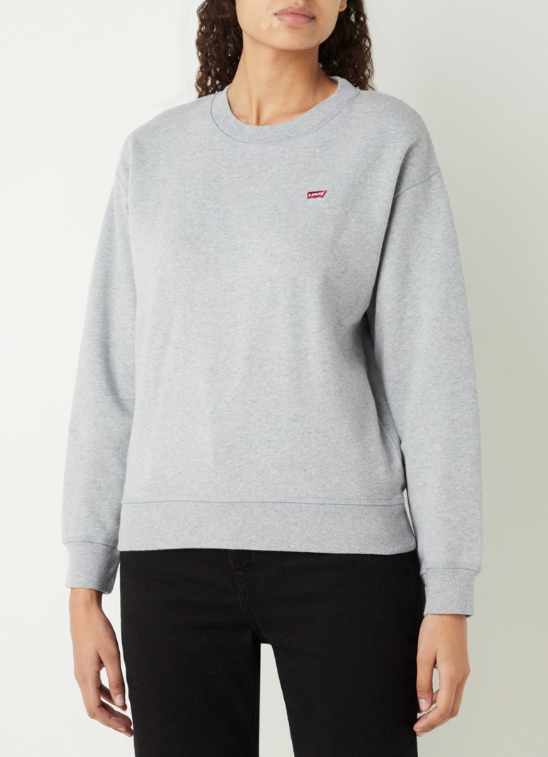 Levi's - Standard sweatshirt met logo - Grijsmele