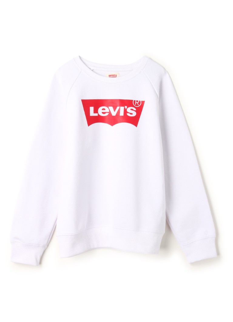Levi's - Sweater met merkopdruk - Wit