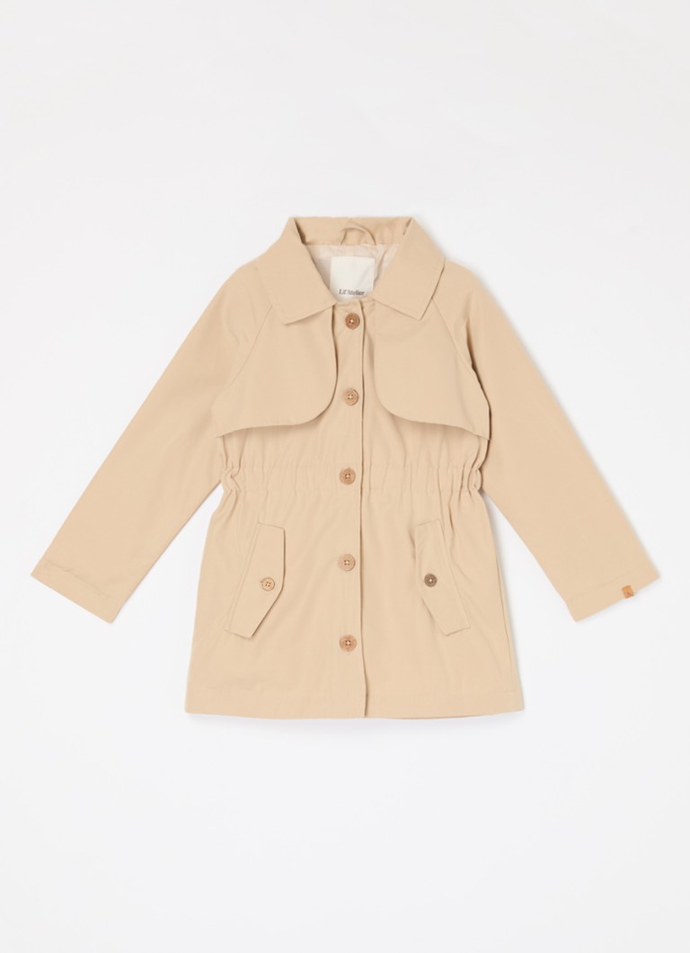 Lil 'Atelier - NMFLamadelin trenchcoat met capuchon - Beige