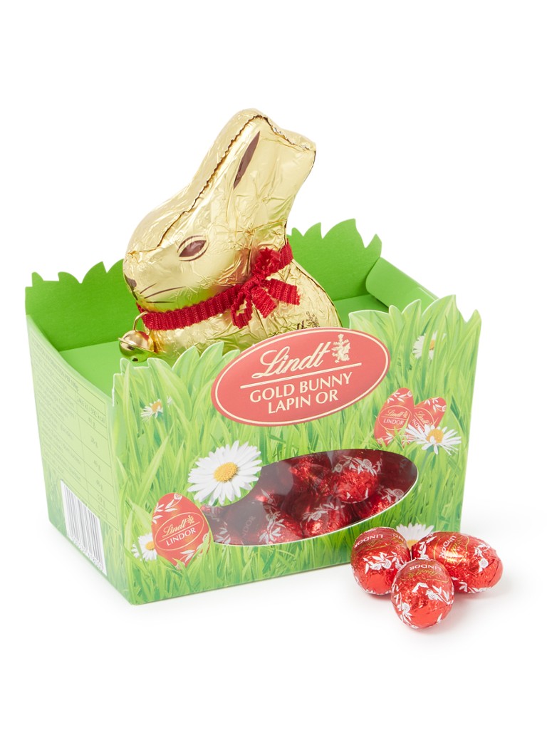 Lindt Gold Bunny En Lindor Nest Melkchocolade 150 Gram • De Bijenkorf