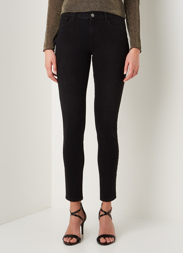 Liu Jo - High waist slim fit cropped jeans met stretch - Zwart