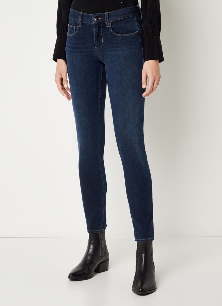 Liu Jo - Mid waist skinny cropped jeans met stretch - Indigo