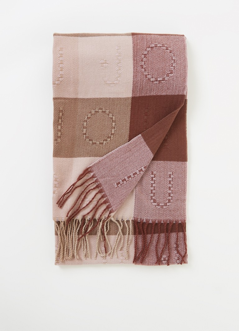 De Bijenkorf Dames Accessoires Sjaals Sjaal met ruitdessin 180 x 70 cm 
