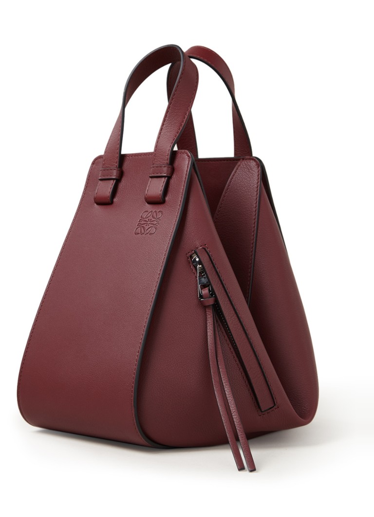 Loewe - Hammock Small calfskin handbag - Bordeaux red