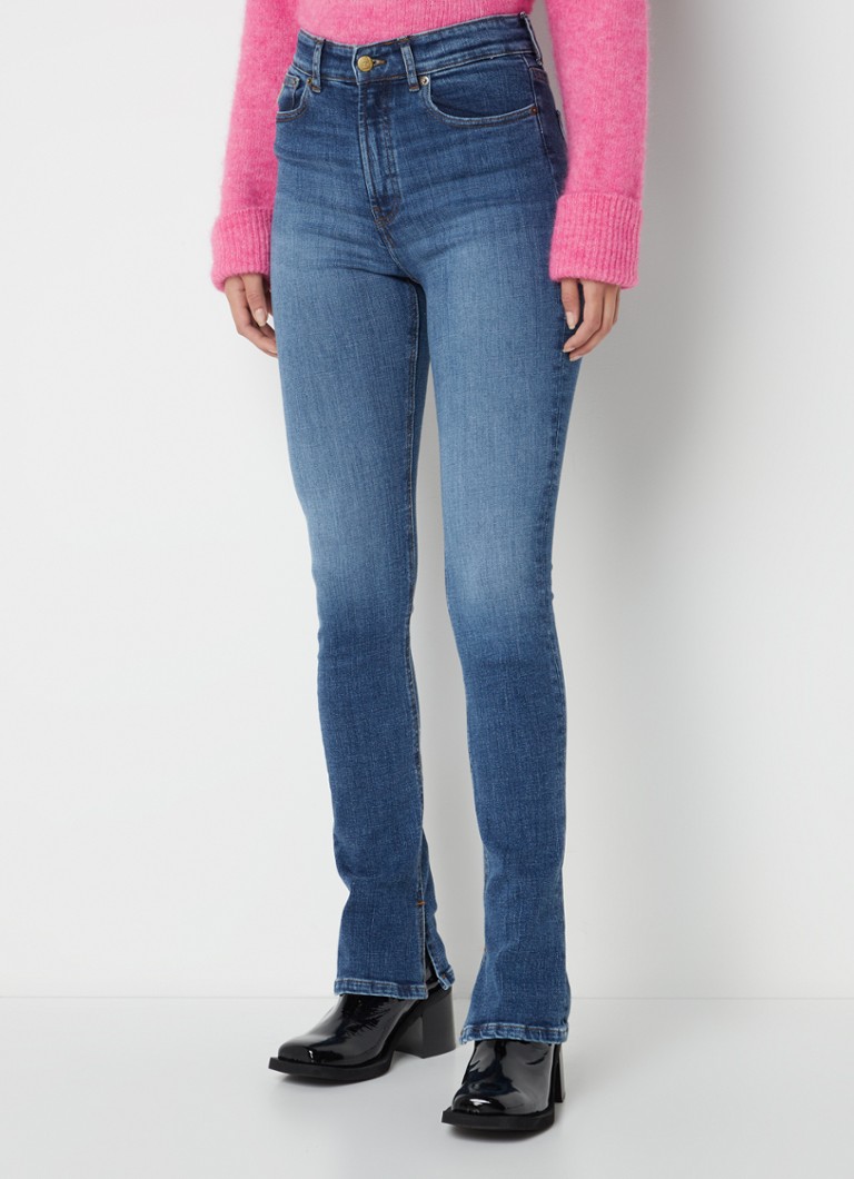 Lois - High waist flared jeans met stretch - Indigo